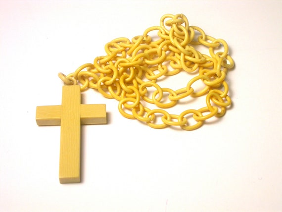 Vintage Cross Necklace and Pendant - Religious - … - image 2