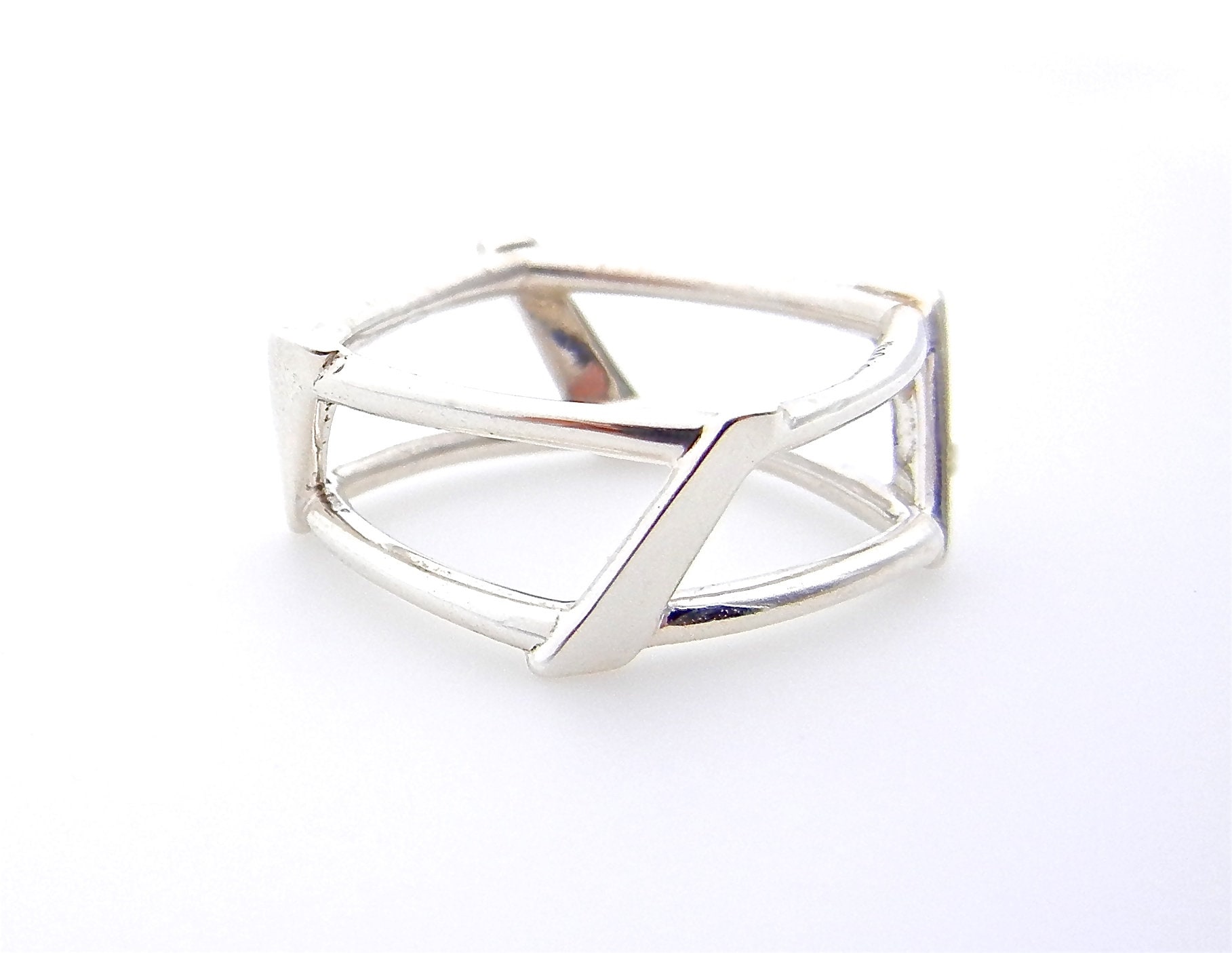 Authentic Tiffany Co Frank Gehry Ring - Open Torque Square Authentic Tiffany Co Frank Gehry Ring - Open Torque Square