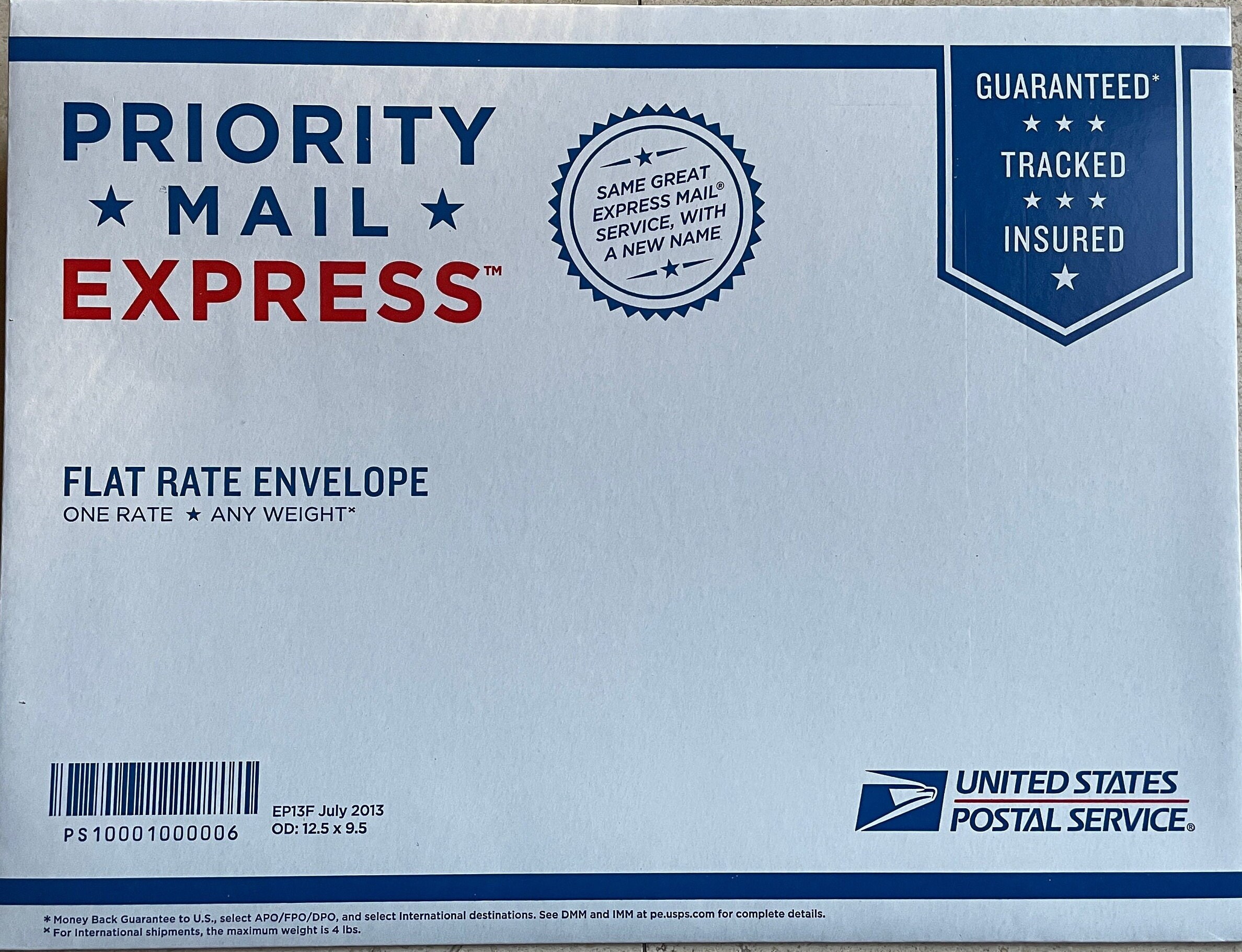 Flat rate envelope deals cost