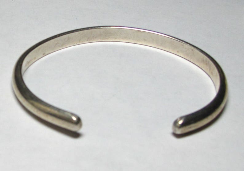 Two Sterling Silver Heavy Cuff Bracelets Total Weight 49.5 Grams Set of 2 REDUCED 3047 image 5