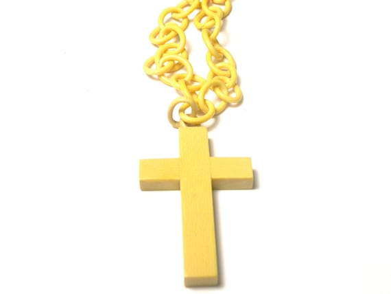 Vintage Cross Necklace and Pendant - Religious - … - image 1