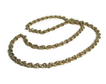 Vintage Gold Tone lunga catena - Costume Collana a catena - misure 31 inches long - regali per lei - elegante n. 1825