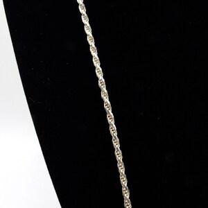 Sterling Silver Rope Chain 30 Inches long or 76 cm 3 mm wide Weight 19.7 Grams 925 Italy Sterling Silver Chain Only Supply 5354 image 7