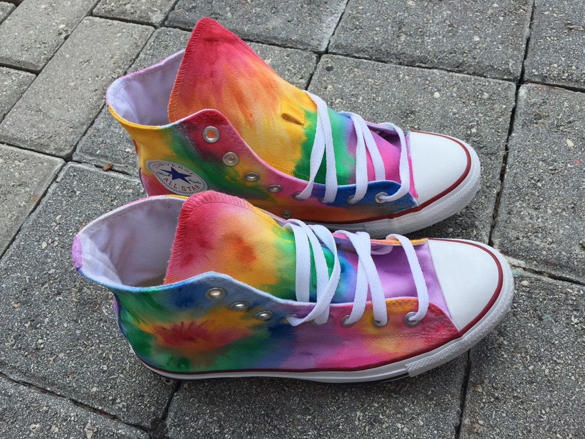 TyeDye Converse Etsy