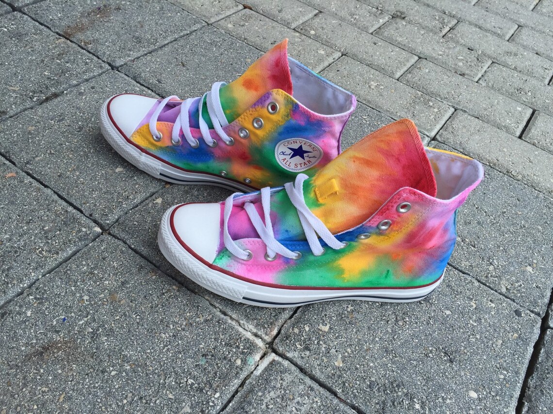 TyeDye Converse Etsy