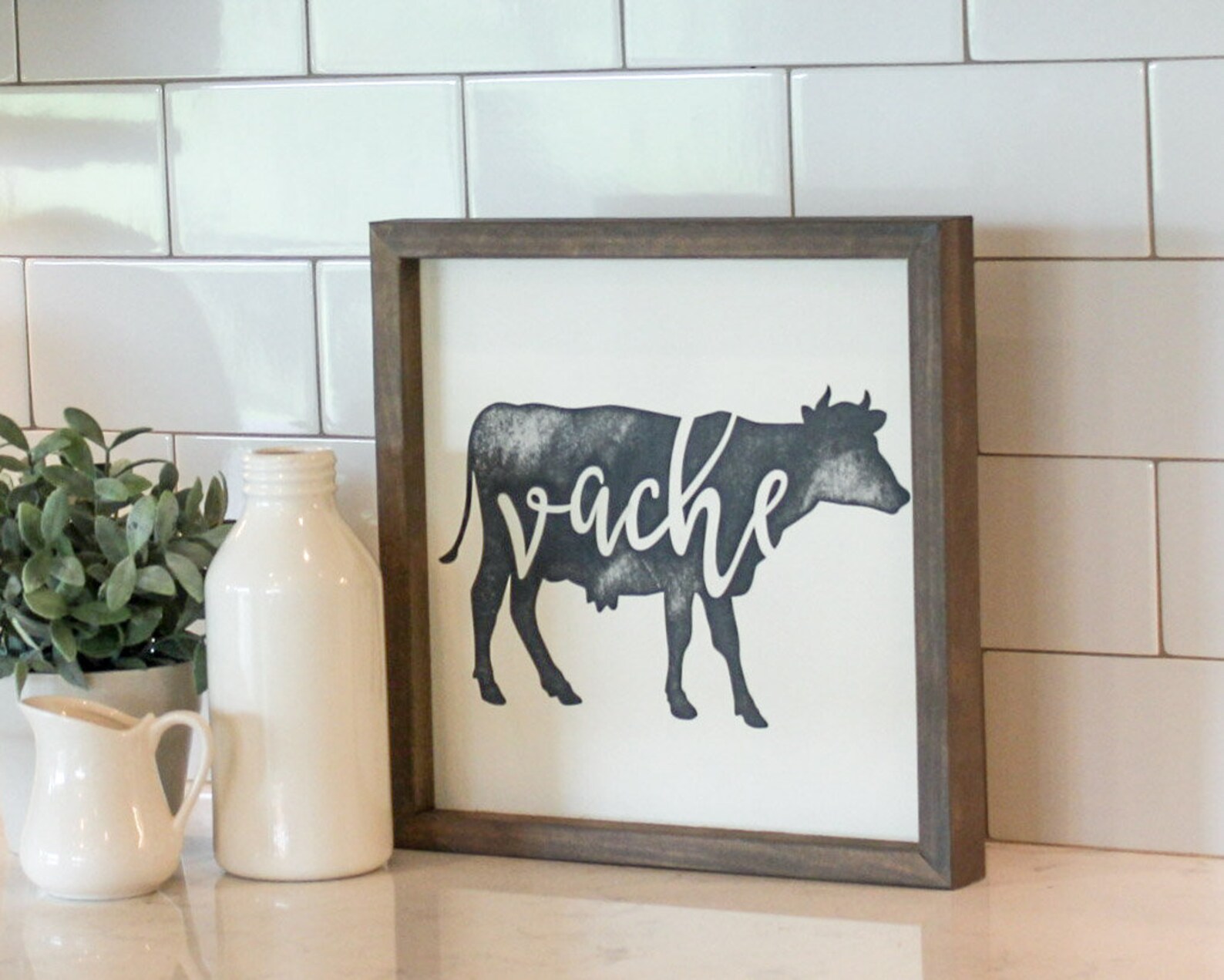Farm Animal Kitchen Decor French Country Decor Wooden Etsy