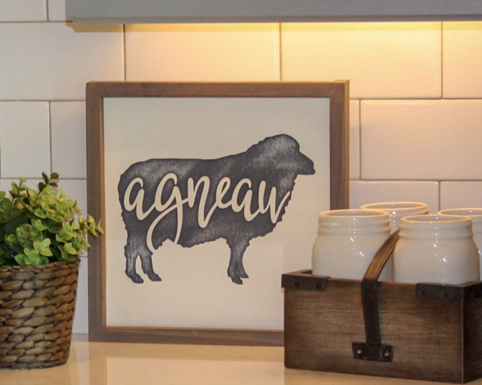 Farm Animal Kitchen Decor French Country Decor Wooden Etsy