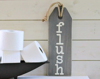 Gray Rustic Bathroom Sign - Floss Wash Soak Relax Flush Sign - Rustic Bathroom Sign - Bathroom Rules Sign - Bathroom Art - Rustic Home Home