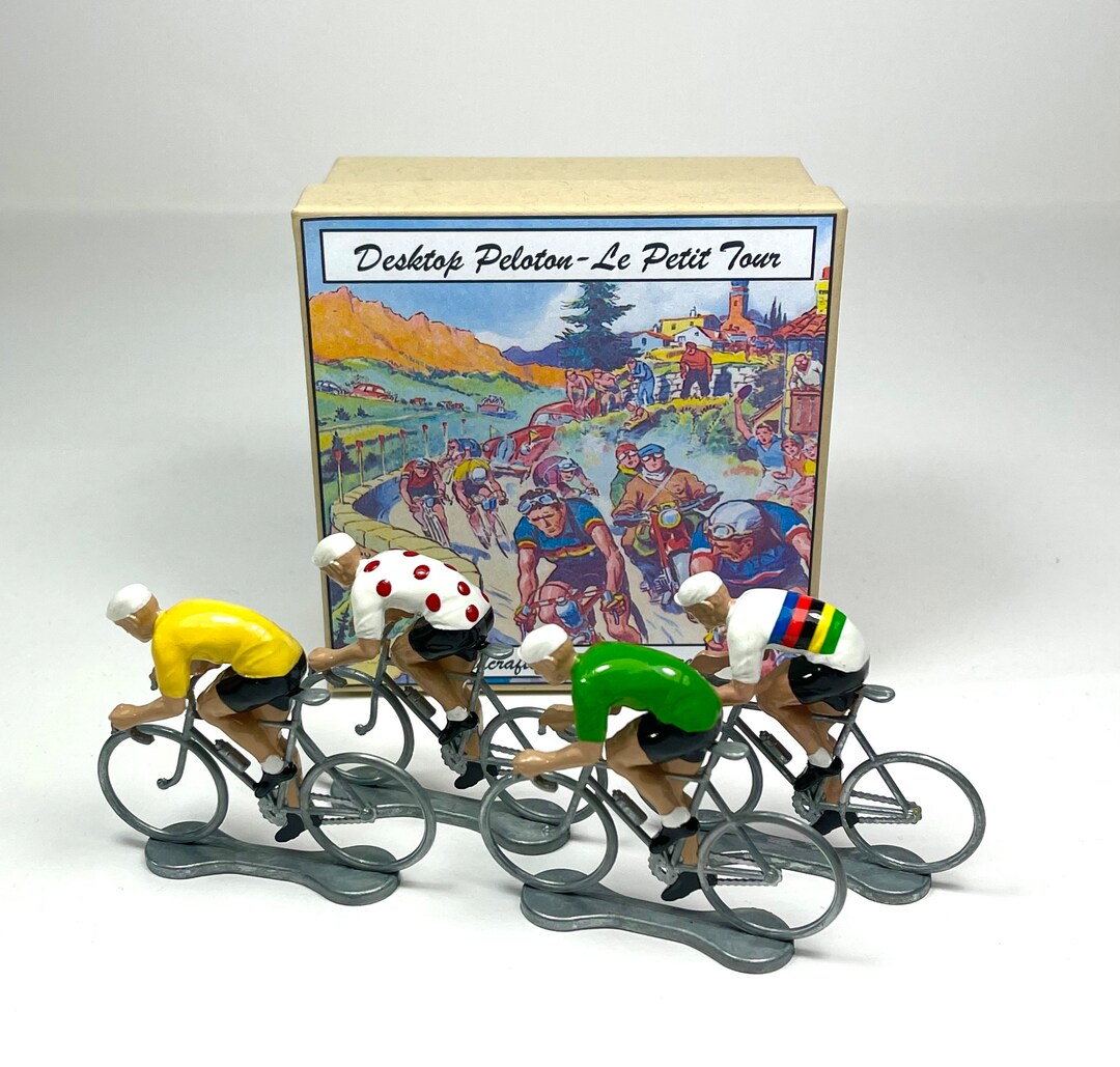 Cycling Figures Tour De France Set of 4 Metal and Gift Box Etsy UK