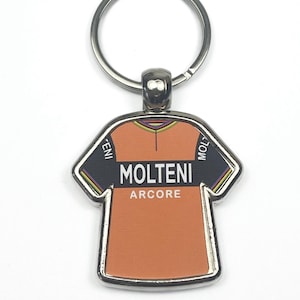 Molteni Arcore Cycling Jersey Key Ring Tour De France Metal Keyring Cycling Jersey Cycling Gift Cycling Memorabilia