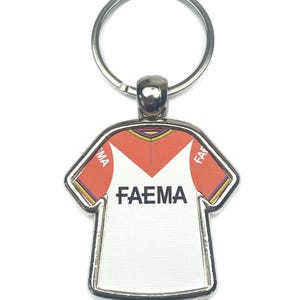 Eddy Merckx Faema Tour De France 1969  - Metal Keyring Printed Cycling Jersey Cycling Gift Cycling Memorabilia Bicycle Gift Gift for Him
