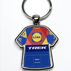 Mads Pedersen Lidl Trek Team 2025 Cycling Jersey Key Ring Metal Keyring Tour de France Cycling Gift Cycling Memorabilia Cycling Fan