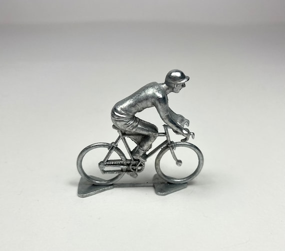 Mini Cyclist Figure Metal Cycling Gift Christmas Birthday Gift Cycling Fan Cycling Trophy Cycling Tour de France Cycling Cake Topper