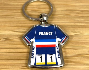 Julian Alaphilippe World Championships 2021 France Team  Metal Keyring Cycling Jersey Cycling Fan Cycling Memorabilia Cycling Gift