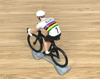 PERSONALISED Mini Cyclist Figure World Champion Cycling Figure Personalised and Gift Box Christmas Gift Cyclist Gift, Cycling Birthday Gift