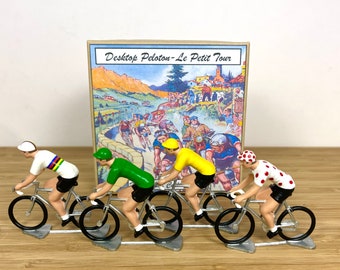 Cycling Figures Tour de France Set of 4 Metal and Gift Box Birthday Cycling Gift Gift for Cyclist