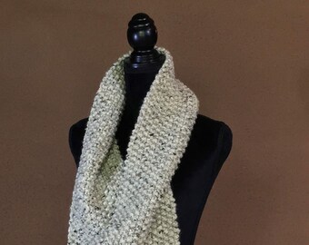 Chunky Textured Knit Loop Scarf - The Congaree - MADE TO ORDER