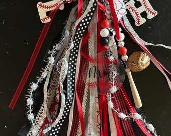 Baseball Mom Bogg Bag Ribbon Quaste