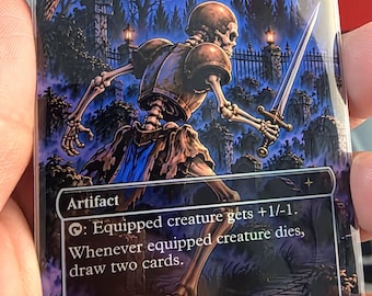 Belmont Artifact Skullclamp MTG - Carta proxy *Foil*