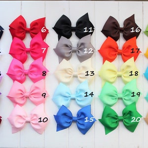 Girl Hair Bow 3.5 Hair Bow Hair Clip Toddler Hair Bow Baby Girl Hair Bow U Choose Colors image 3