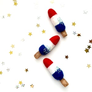 Felt Popsicle Hair Clip – 4th of July Toddler Headband