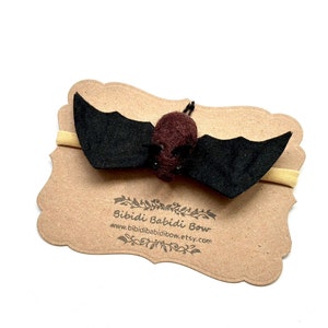 Halloween Headband- Bat Headband- Bat Hair Clip- Needle Felted Bat- Halloween Hair Clip