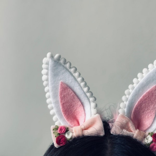 Easter Hair Clips- Mini Bunny Ears- Easter Bunny Hair Clips- Bunny Ear Hair Clips