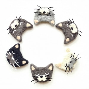 Needle Felted Cat Hair Clip – Baby Headband, Toddler Headband