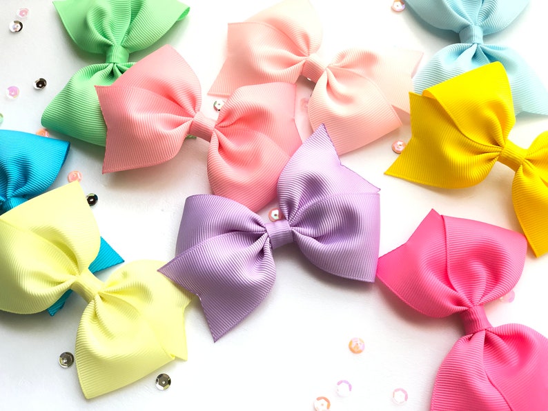 Girl Hair Bow 3.5 Hair Bow Hair Clip Toddler Hair Bow Baby Girl Hair Bow U Choose Colors image 2