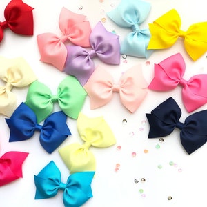 Girl Hair Bow 3.5 Hair Bow Hair Clip Toddler Hair Bow Baby Girl Hair Bow U Choose Colors image 1