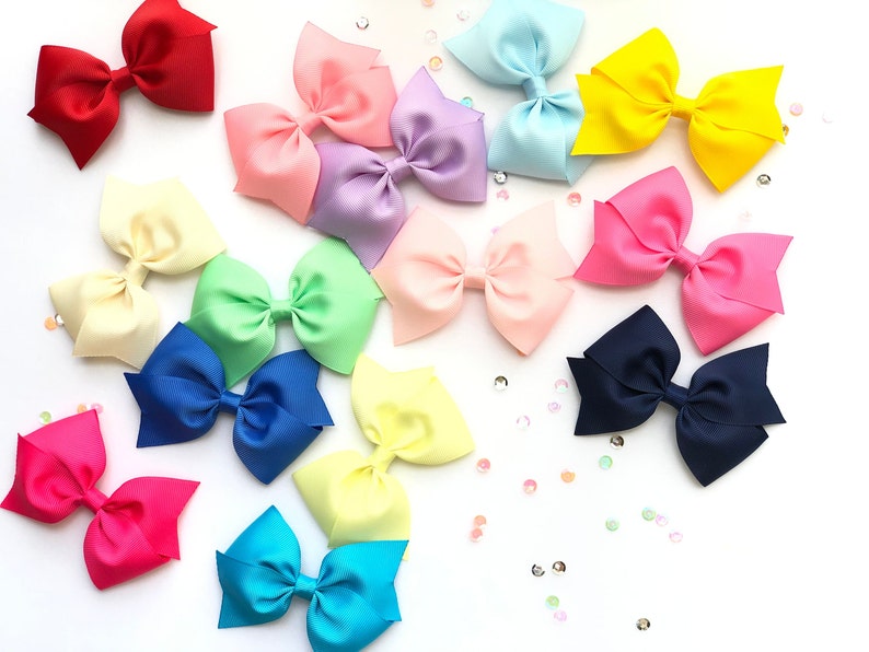 Girl Hair Bow 3.5 Hair Bow Hair Clip Toddler Hair Bow Baby Girl Hair Bow U Choose Colors image 1