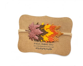 Handcrafted Fall Leaves Headband – Autumn Hair Clip