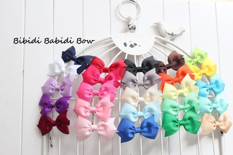 Mini Hair Bow Baby Girl Hair Bow Baby Shower Gift 1.00 Hair Etsy
