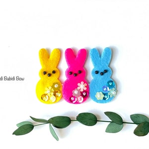 Headband- Hair Clip- Peeps Bunnies Headband- Easter Bunny Hair Clip- Peeps Bunnies- Easter Hair Clip