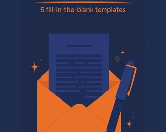 Cover Letter Template | 5 Fill-in-the-Blank Templates for Sales & Career Change (PDF)