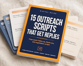 Job Application Email Scripts | 15 Follow-Up, Thank You & Recruiter Outreach Templates (PDF)