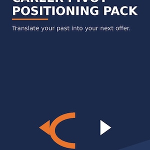 Career Change Resume Kit PDF | Career Pivot Guide, Transferable Skills Template, Changing Careers Job Search Planner