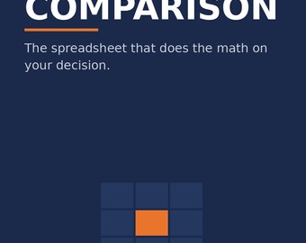 Job Offer Comparison Spreadsheet | Compare Job Offers Template, Salary Comparison Tracker, Benefits Comparison Excel Sheet