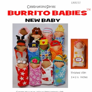 Symönster för Burrito Babies - Nyfödd (nedladdningsbart)