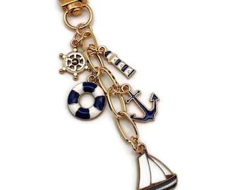 Nautical Bag Charm Keychain