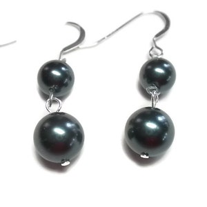 Swarovski Tahitian Pearl Earrings