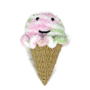 Ice Cream Plush Toy with options for the face