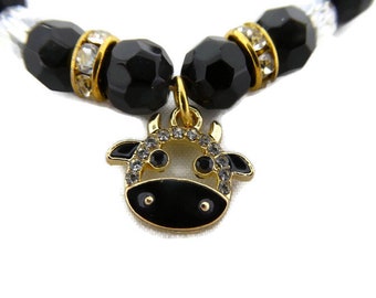 Gold Cow Charm Bracelet