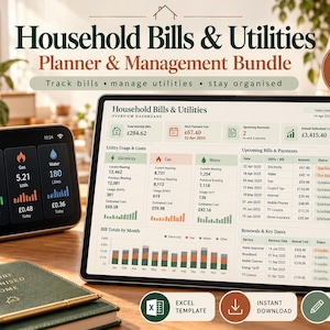 Household Bills Tracker Excel