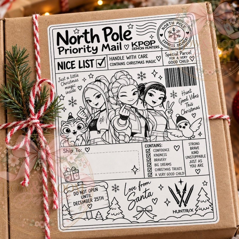 Christmas Labels K Pop - Etsy UK