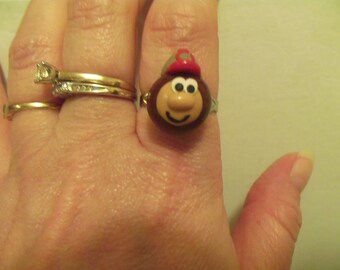 Ohio State Buckeyes Polymer Clay Brutus Ring