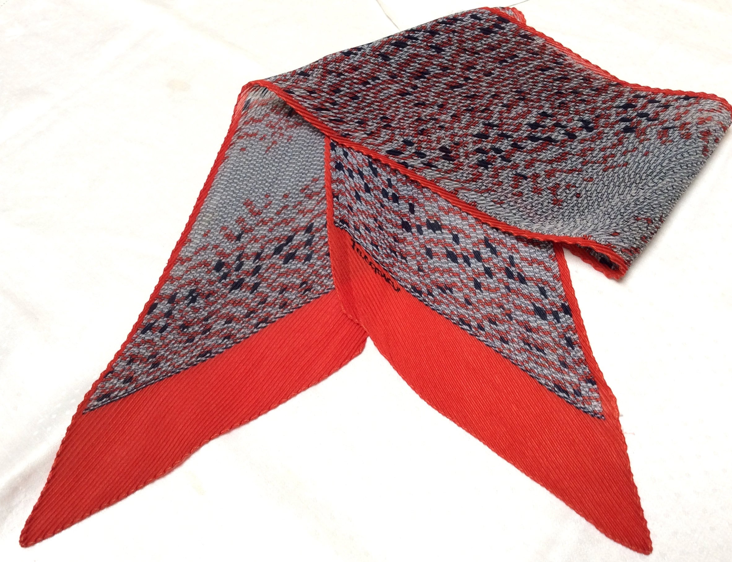 Vintage Jacqmar Scarf Designer Scarf Micro Pleated Scarf Etsy