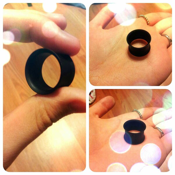 SINGLE Black Chrome 3/4" Tunnel