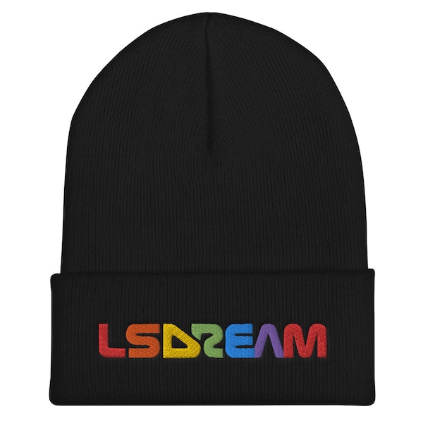 LSDREAM Embroidered Rainbow Beanie
