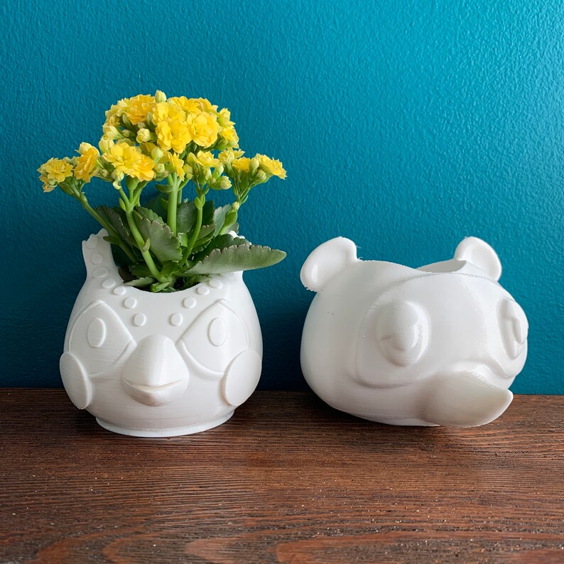 Animal Crossing Planter Blathers Pot Etsy